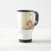 Mug De Voyage Kitten avec ruban rouge (Devant droit)