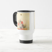 Mug De Voyage Kitten avec ruban rouge (Devant gauche)
