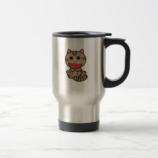 Mug De Voyage kitty et pastèque (Droit)