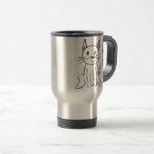 Mug de voyage Kitty peint (Devant droit)