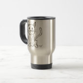 Mug de voyage Kitty peint (Devant gauche)
