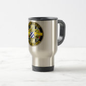 Mug De Voyage La cavalerie de combat surveillent identification (Devant droit)