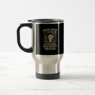 Mug De Voyage La chemise à plombier Union Fière main-d’oeuvre qu
