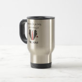 Mug De Voyage La coutume de Man Funny (Devant gauche)