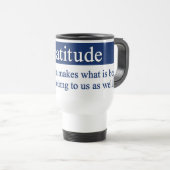 Mug De Voyage La gratitude met en évidence le meilleur (Devant droit)