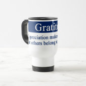 Mug De Voyage La gratitude met en évidence le meilleur (Devant gauche)