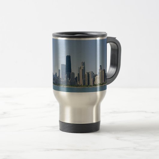Mug De Voyage La ligne aérienne de Chicago (Devant droit)