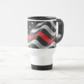 Mug De Voyage La Ligne Rouge Mince (Devant droit)