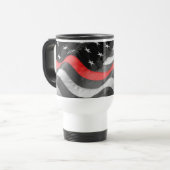 Mug De Voyage La Ligne Rouge Mince (Devant gauche)