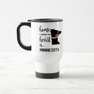 Mug De Voyage La maison du Minnesota est le coeur
