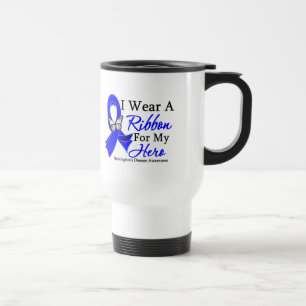 Mug De Voyage La maladie de Huntington je porte un ruban pour