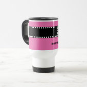 Mug De Voyage La meilleure coutume V1 de monogramme (Devant gauche)
