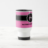 Mug De Voyage La meilleure coutume V1 de monogramme (Centre)