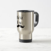 Mug De Voyage La meilleure moustache du papa du monde (Devant droit)