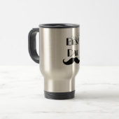 Mug De Voyage La meilleure moustache du papa du monde (Devant gauche)