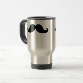 MUG DE VOYAGE LA MEILLEURE MOUSTACHE NOIRE (Devant gauche)