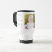 Mug De Voyage La meilleure photo faite sur commande turquoise (Devant gauche)