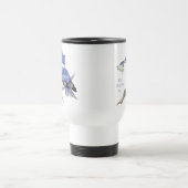 Mug De Voyage La nature est l'art de Dieu, Citation - Kingfisher (Centre)