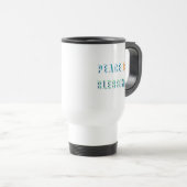Mug De Voyage La paix est une bénédiction (Devant droit)