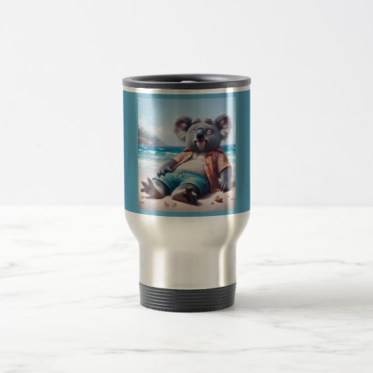 Mug De Voyage La plage de Koala (Centre)