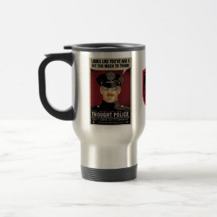 Mug De Voyage La police de pensée attaque