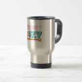 Mug De Voyage la positivité est la conception clé (Devant droit)