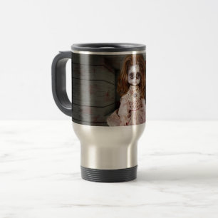 Mug De Voyage La poupée en porcelaine hantée vintage de Slippery