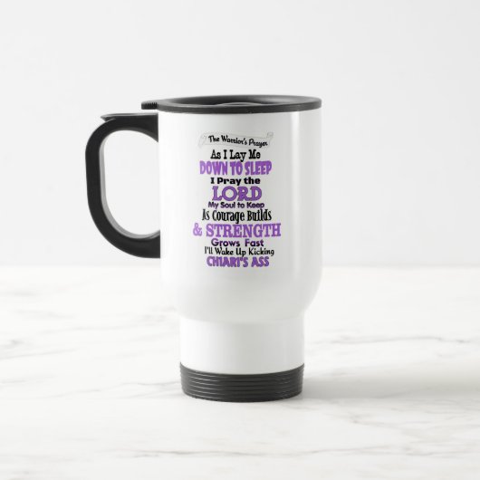 Mug De Voyage La prière du guerrier Chiari (Gauche)