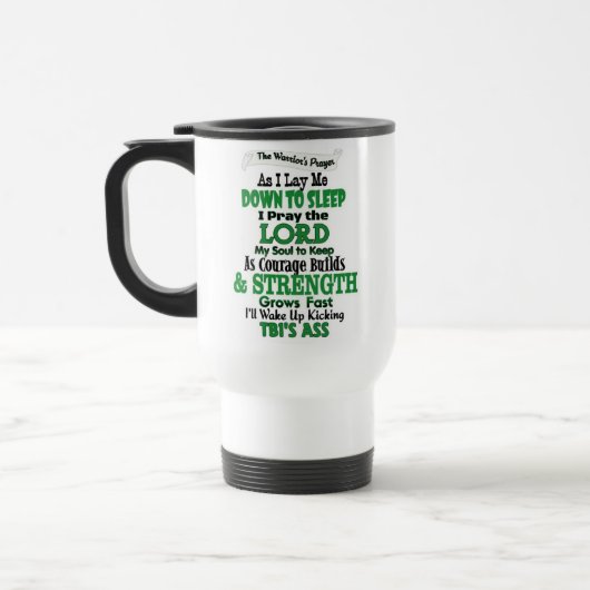 Mug De Voyage La prière du guerrier TBI (Gauche)