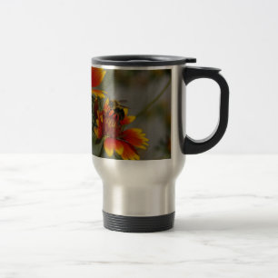 Mug De Voyage La recherche d'abeilles sur une fleur