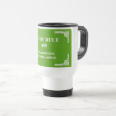 Mug De Voyage La règle 99 de Gibbs (Devant droit)
