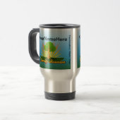 Mug De Voyage La Réunion de famille faite sur commande, arbre (Devant gauche)