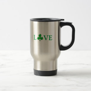 Mug De Voyage La Saint-Patrick Amour Irlandais Trèfle Shamrock V