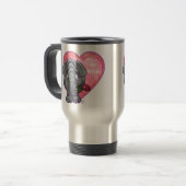 Mug De Voyage La Saint-Valentin des éléphants (Devant gauche)