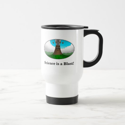 Mug De Voyage "La science, c'est explosif !" Cartoon Volcan (Droite)