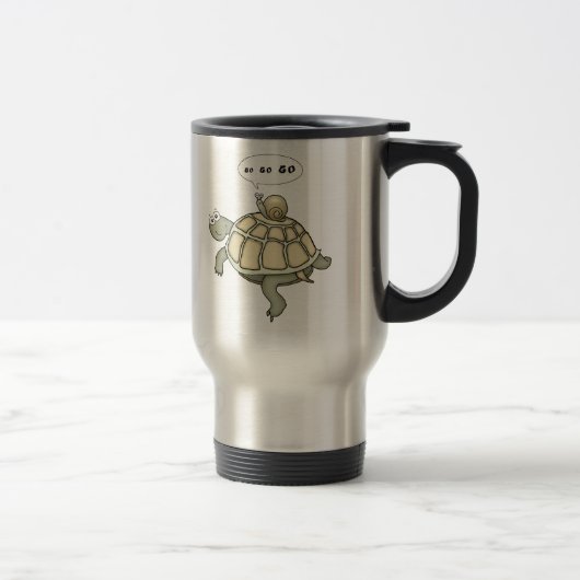 Mug De Voyage La tortue et l'escargot vont vont vont (Droit)