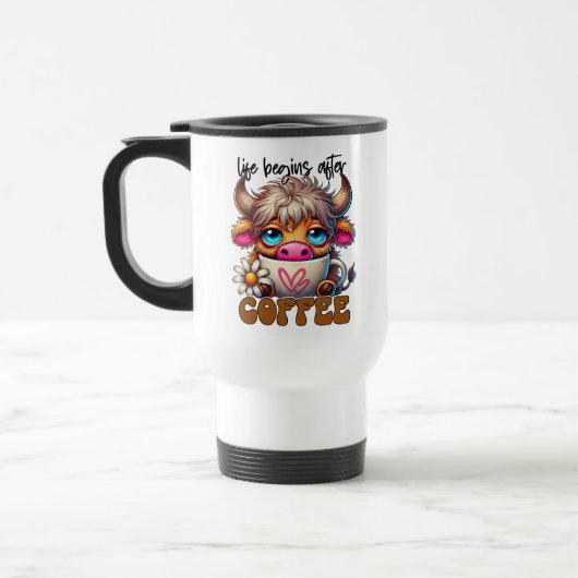Mug De Voyage La vie commence après le café (Gauche)