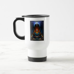 Mug De Voyage La Vision D'Or De L'Art Fractal Arsencia