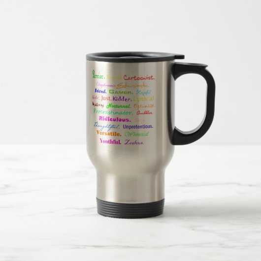 Mug De Voyage L'ABCs de moi (Droit)