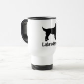 Mug De Voyage Labradoodle avec le texte frais (Devant gauche)