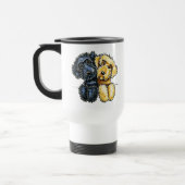 Mug De Voyage Labradoodles Jaune Noir Linked Up (Gauche)