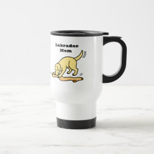 Mug De Voyage Labrador et bas jaunes