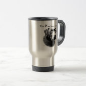 Mug De Voyage Labrador Joyeux visage (Devant droit)