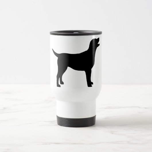 Mug De Voyage Labrador retriever (dans le noir) (Centre)