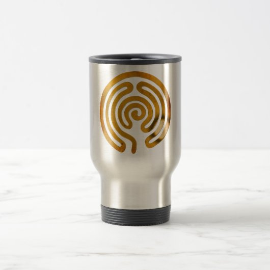 Mug De Voyage labyrinthe or antique (Centre)