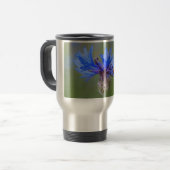 Mug De Voyage Ladybug sur une fleur de maïs bleue (Devant gauche)