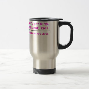 Mug De Voyage Laisse manger des enfants que les virgules sauvent