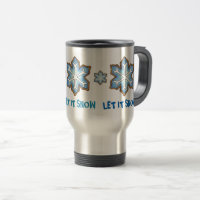 Laisser neiger hiver vacances Blue Snowflake Hanou