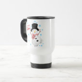 Mug De Voyage Laisser neiger Snowman (Devant gauche)