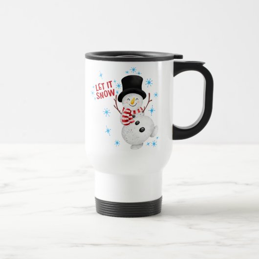 Mug De Voyage Laisser neiger Snowman (Droite)